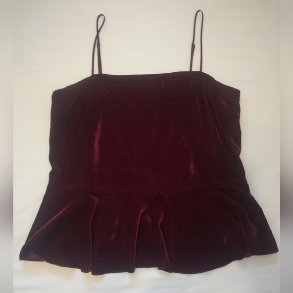 Free People Velvet Peplum Top - Picture 2 of 3